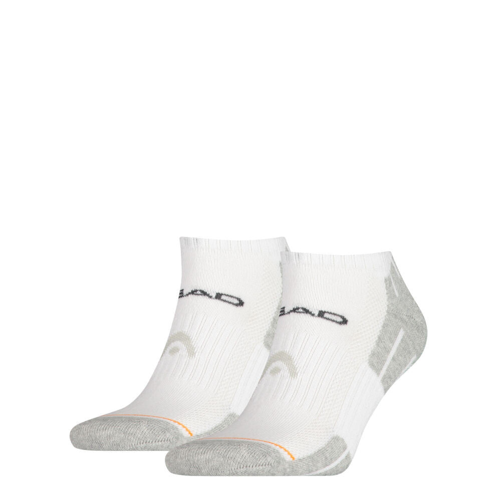 Head unisex performance sneaker - breathable half socks - 2 pairs/pack - white - 35-38