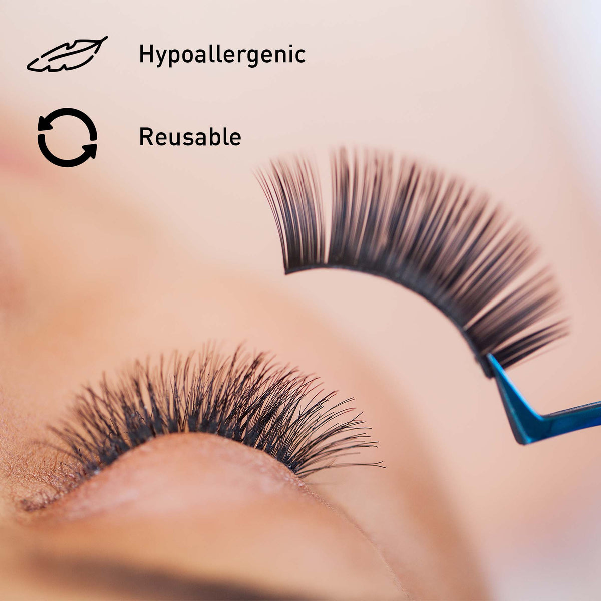 Pursonic 5-Pack Faux Mink Style False Eyelashes Bundle – 25 Pairs with Glue & Applicator