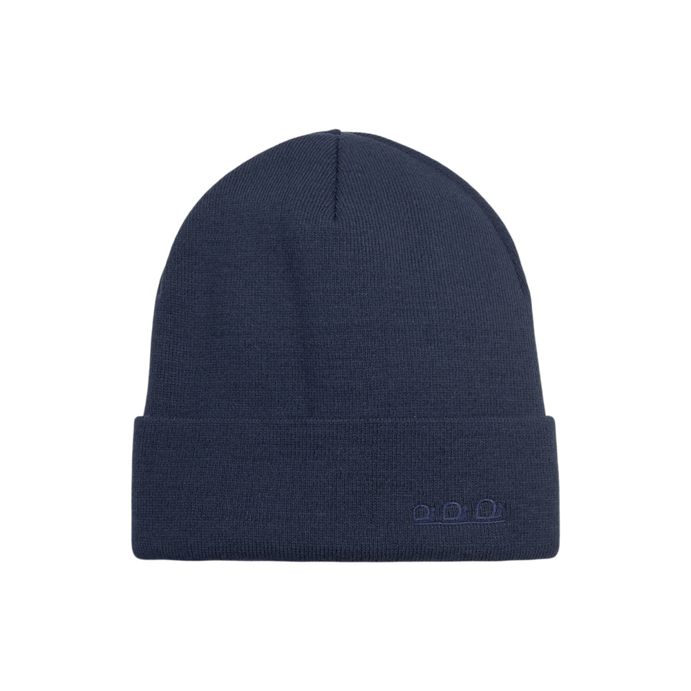 K5001CX | ORTLES - Unisex Knit Beanie Made in Italy. Midnight Blue Color