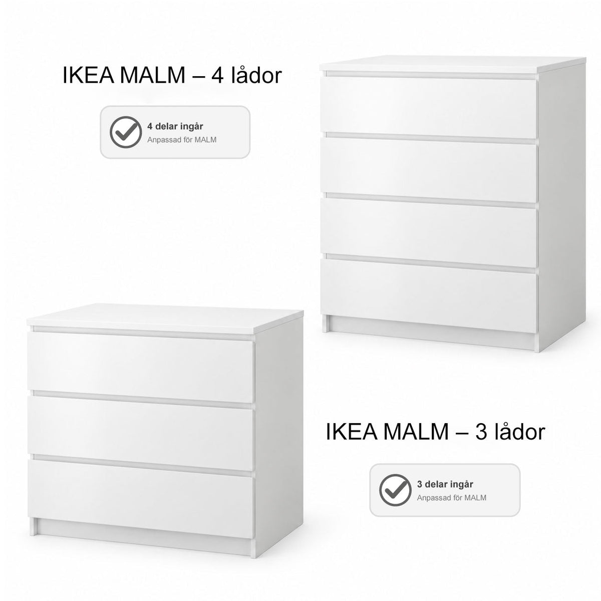 Dekorfolie till IKEA MALM – Beige moln